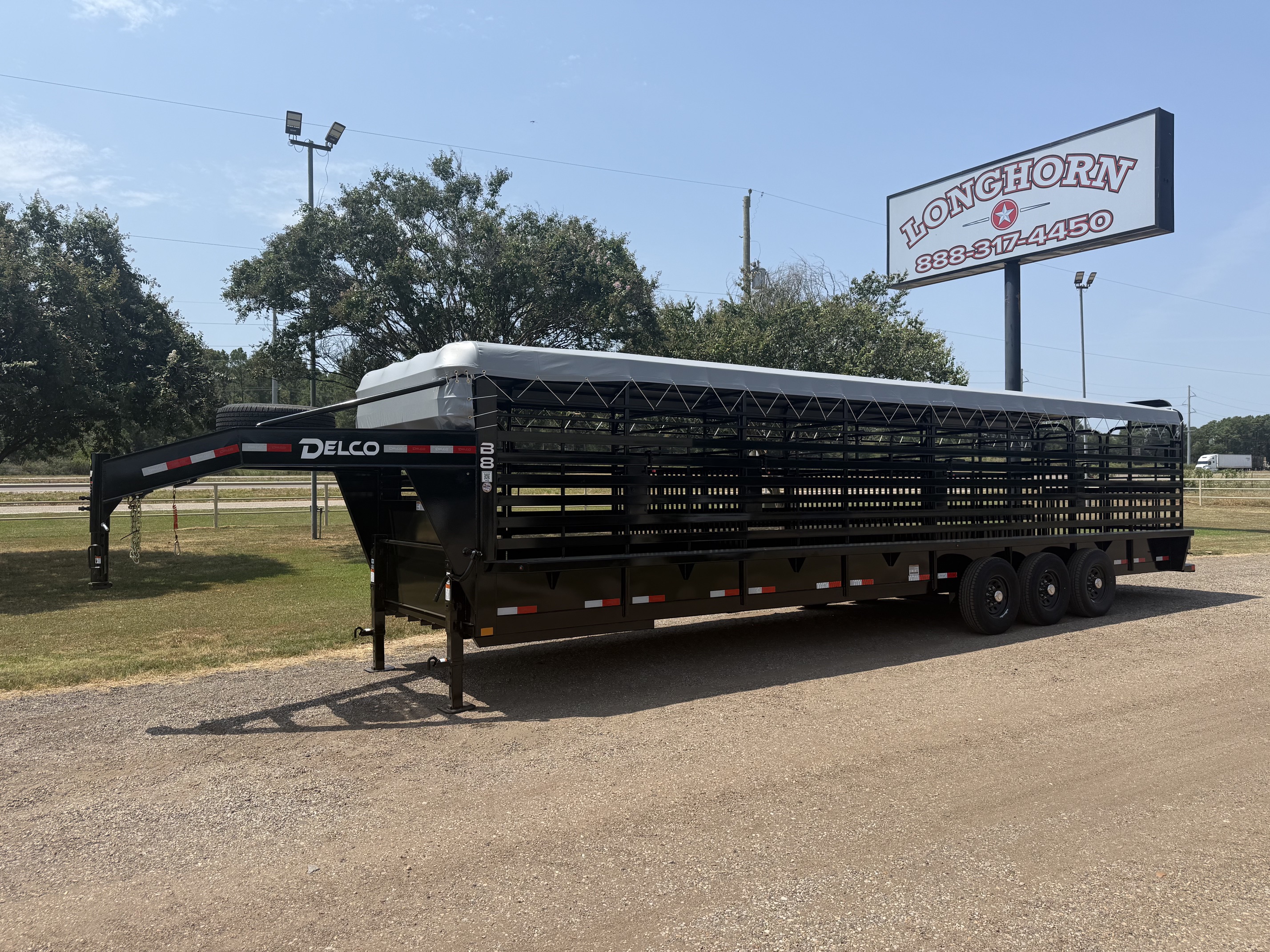 2027 Delco Trailer 32' Stock Trailer